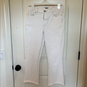 PAIGE Women's Cream Ankle Jeans